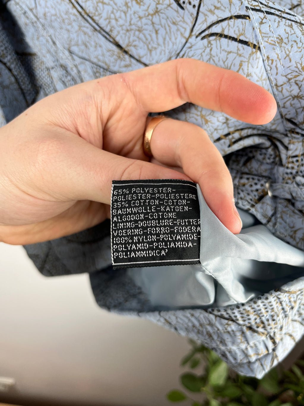 C&A Vintage Abstract Print Jacket — Size M