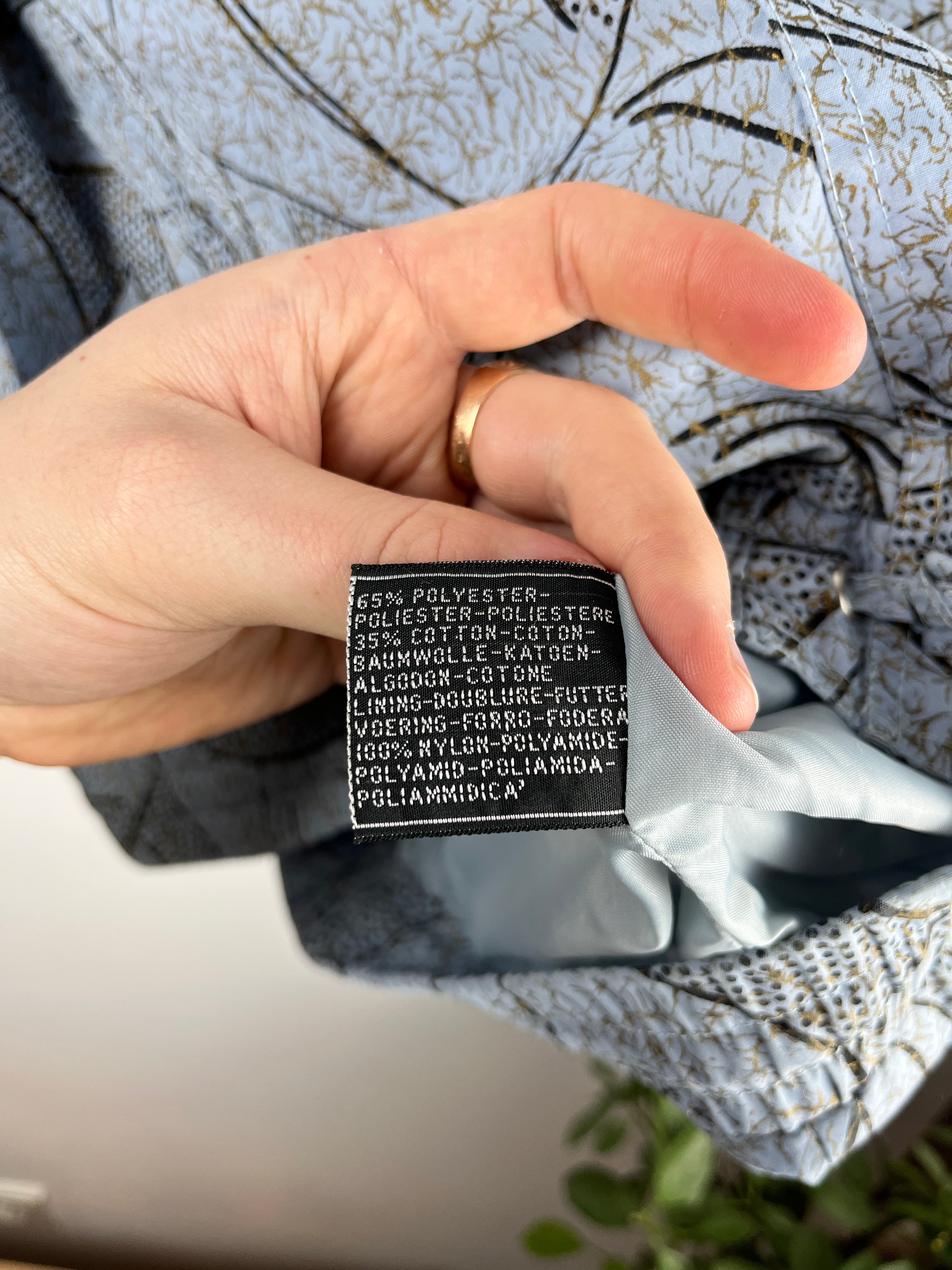 C&A Vintage Abstract Print Jacket — Size M