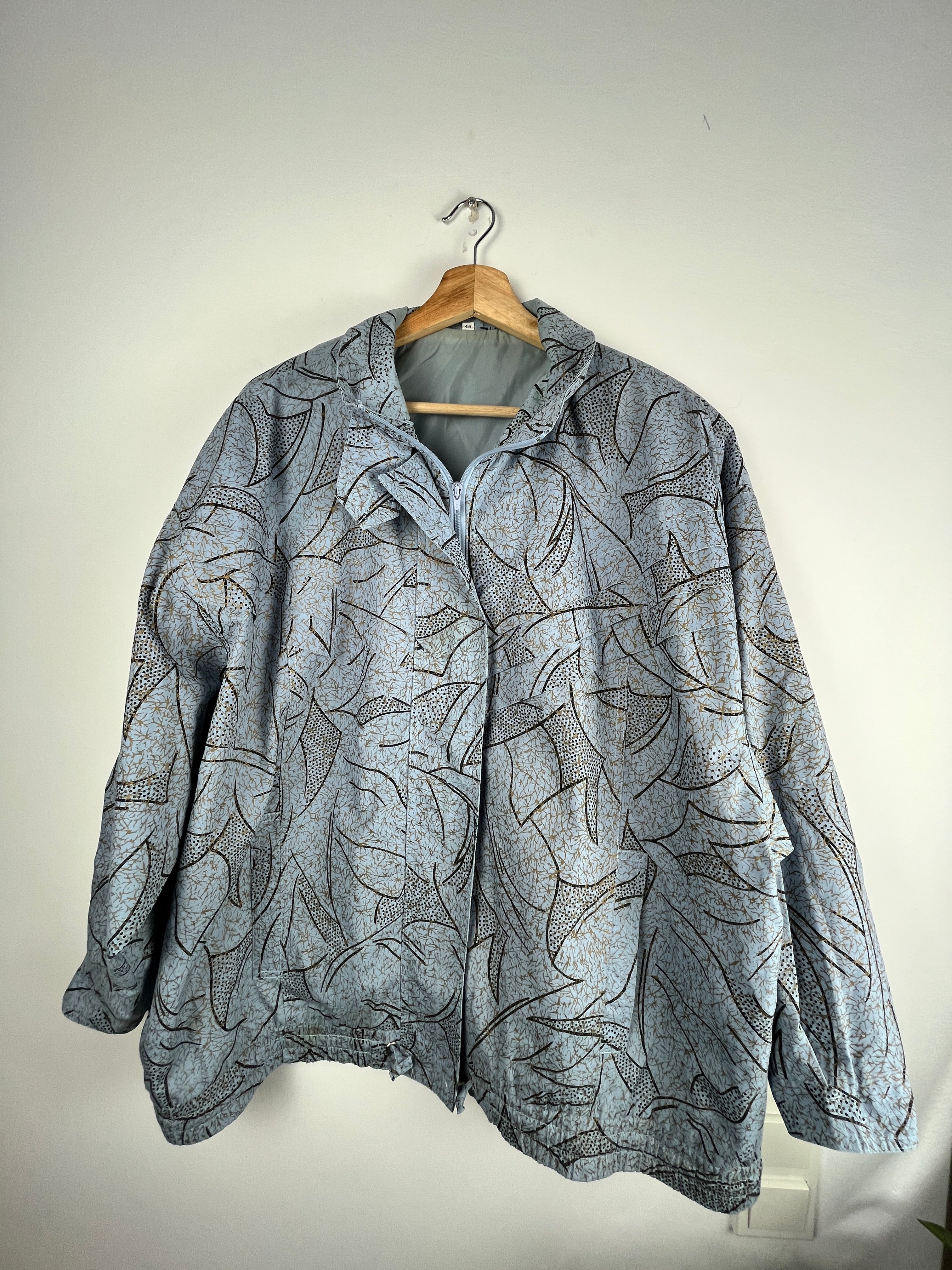 C&A Vintage Abstract Print Jacket — Size M