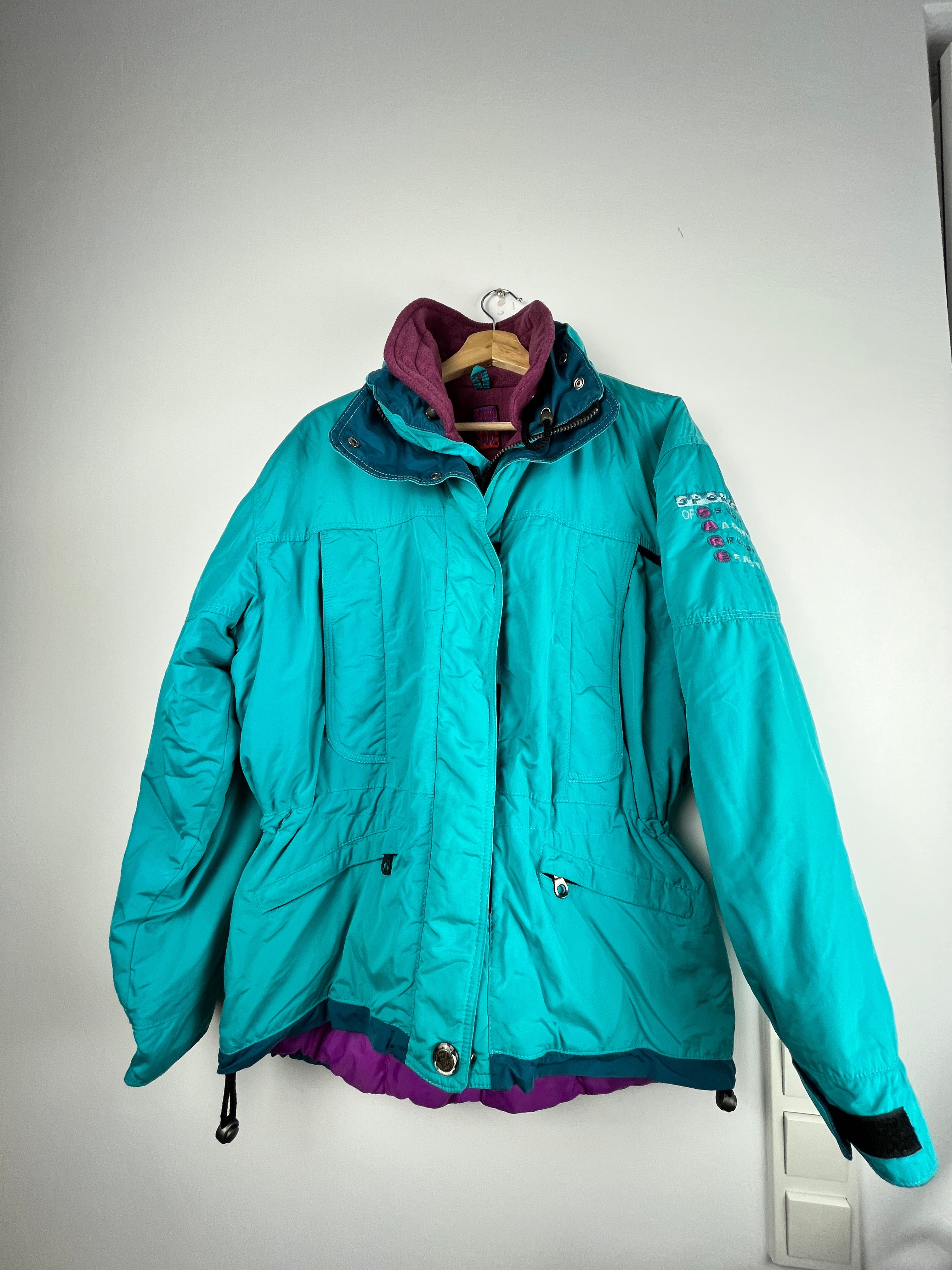 Vintage 90s Ski Jacket "Sports of Snow Active" – Size M