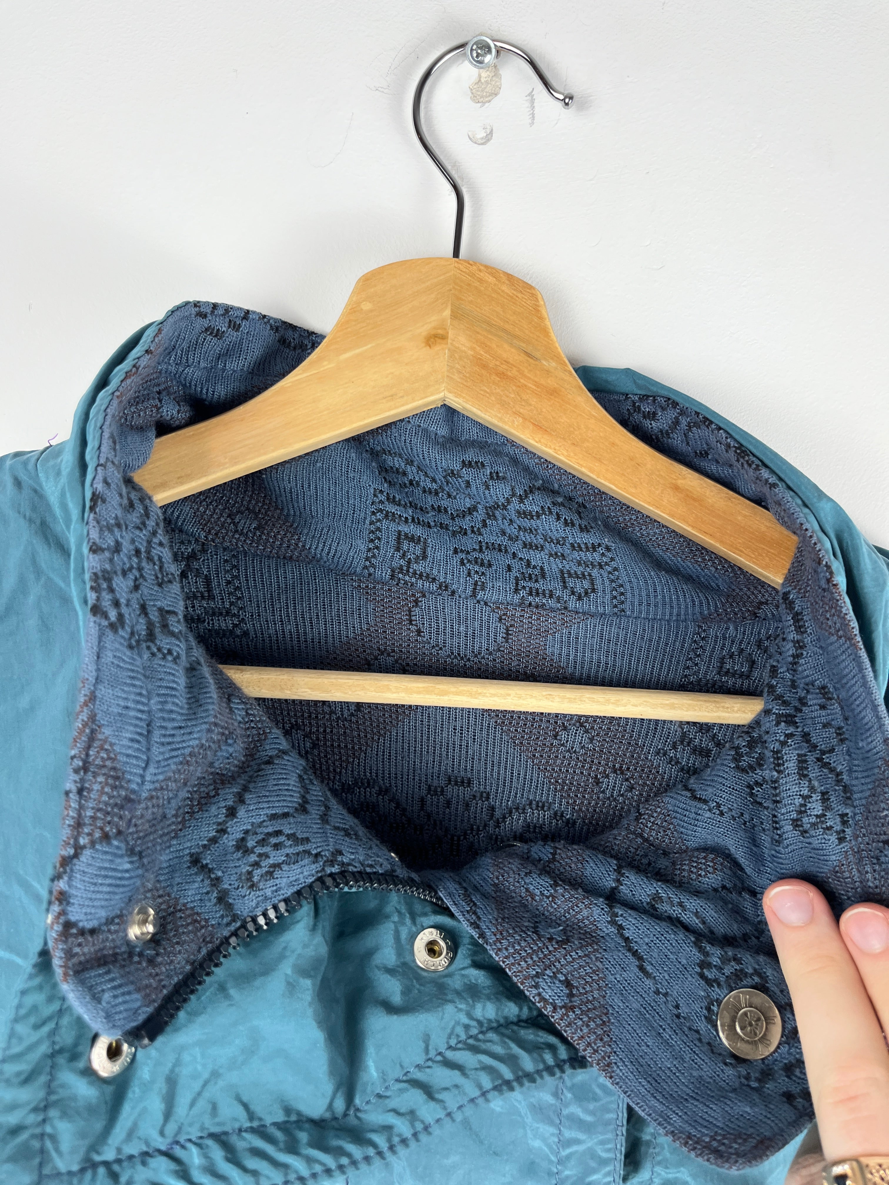 Vintage Reversible Jacquard Jacket – Size M