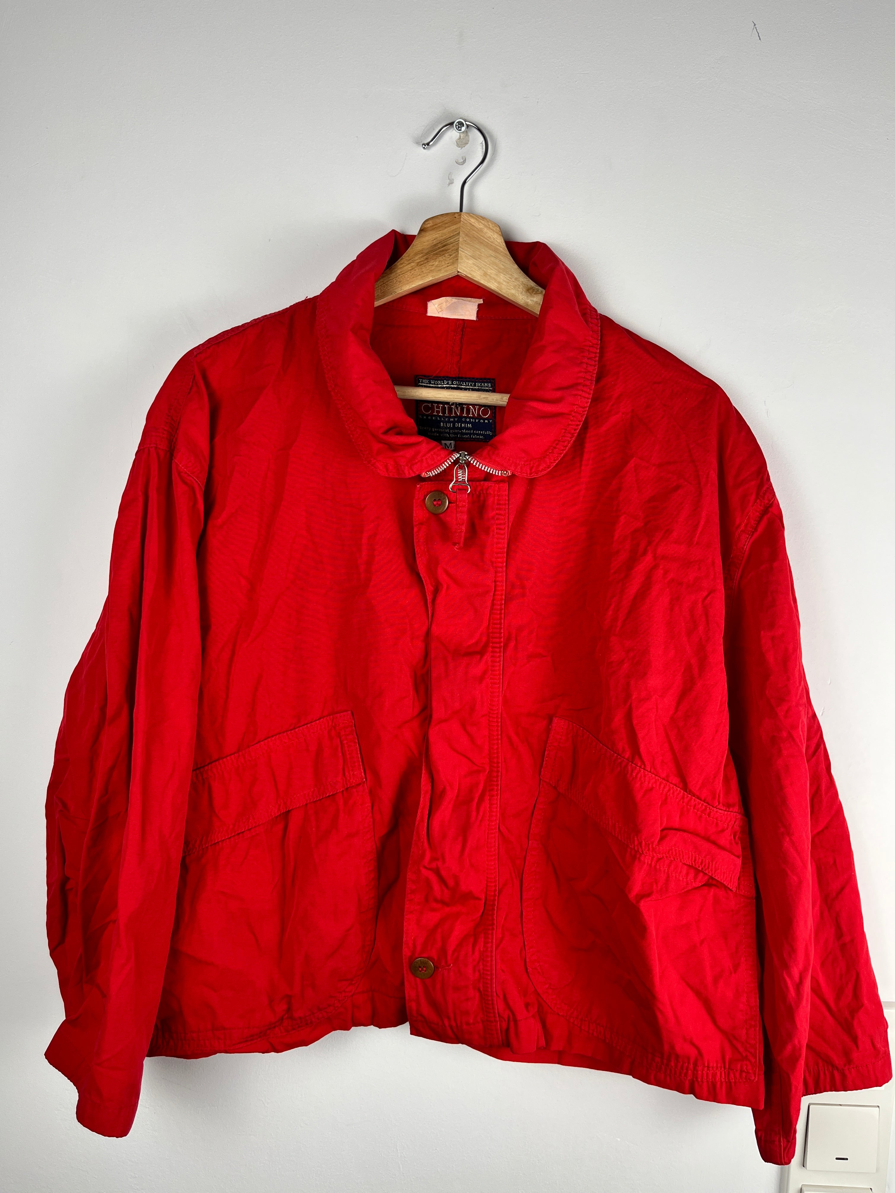 Vintage Red Chinino Jacket – Size M
