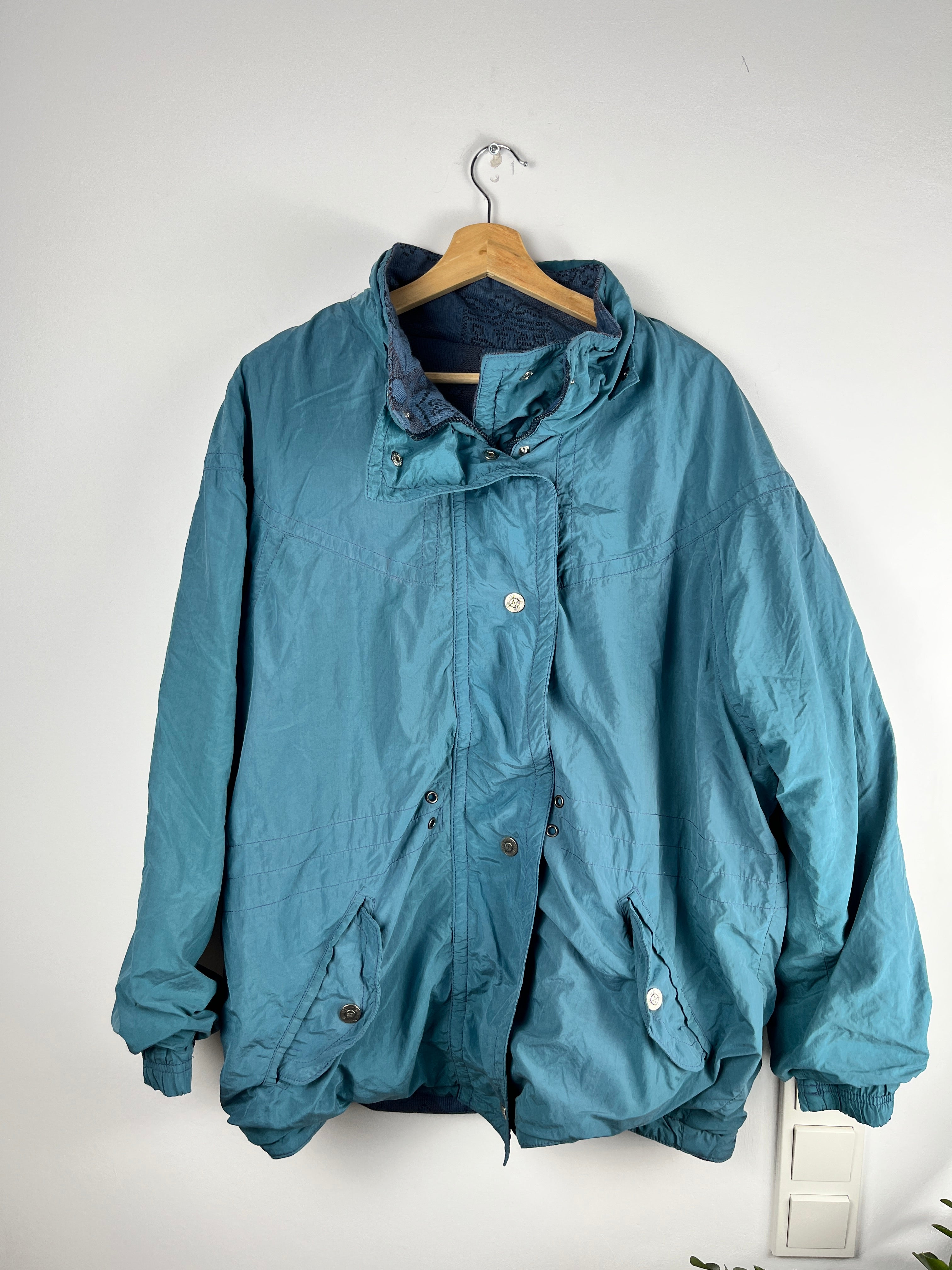 Vintage Reversible Jacquard Jacket – Size M