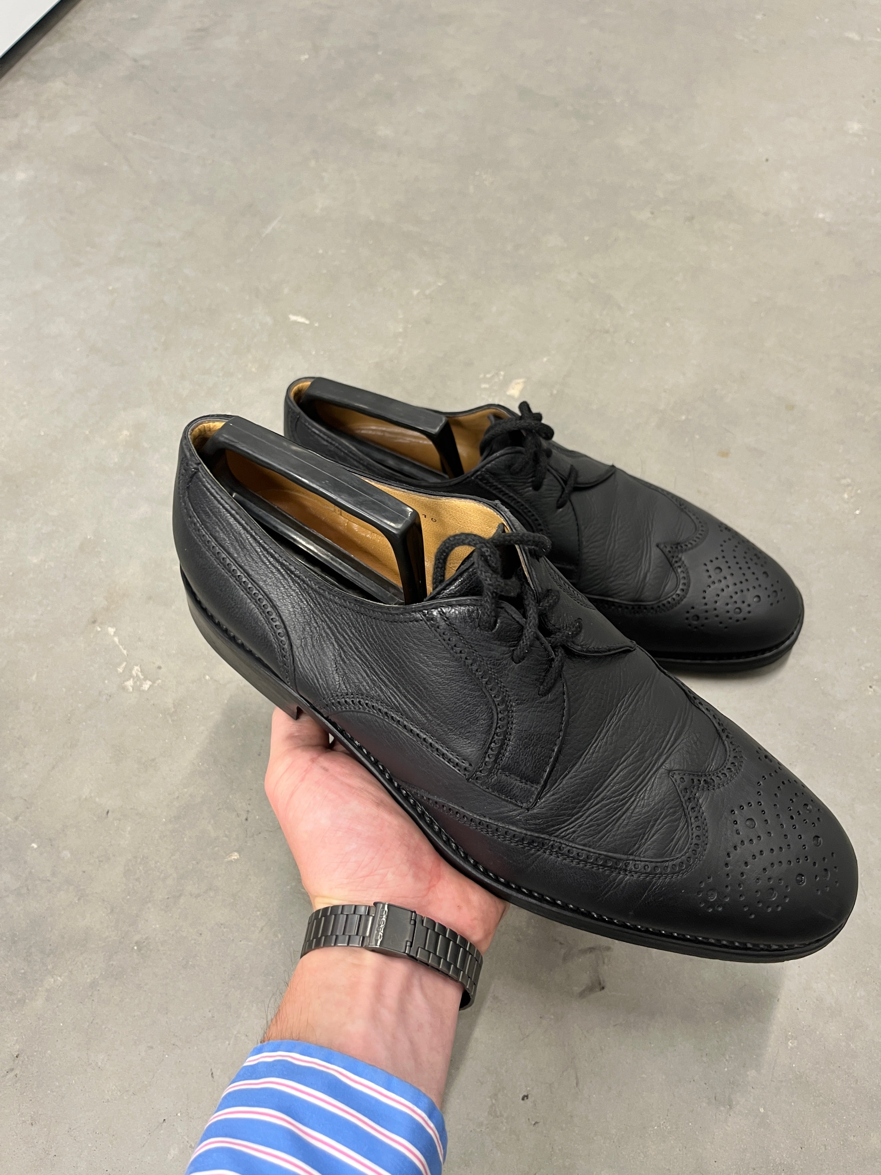Vintage Gravati Wingtip Brogue Oxfords — Made in Italy