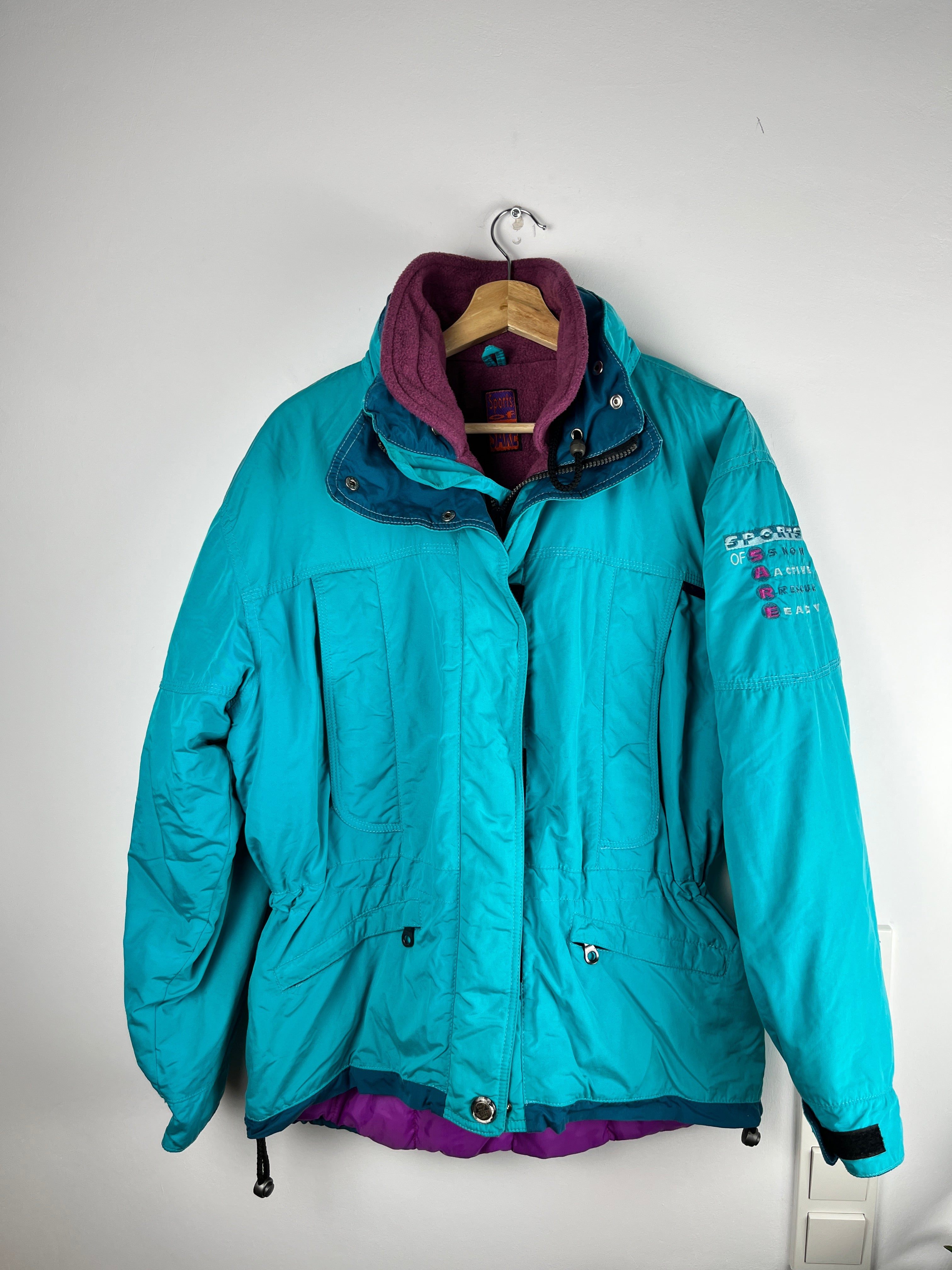 Vintage 90s Ski Jacket "Sports of Snow Active" – Size M