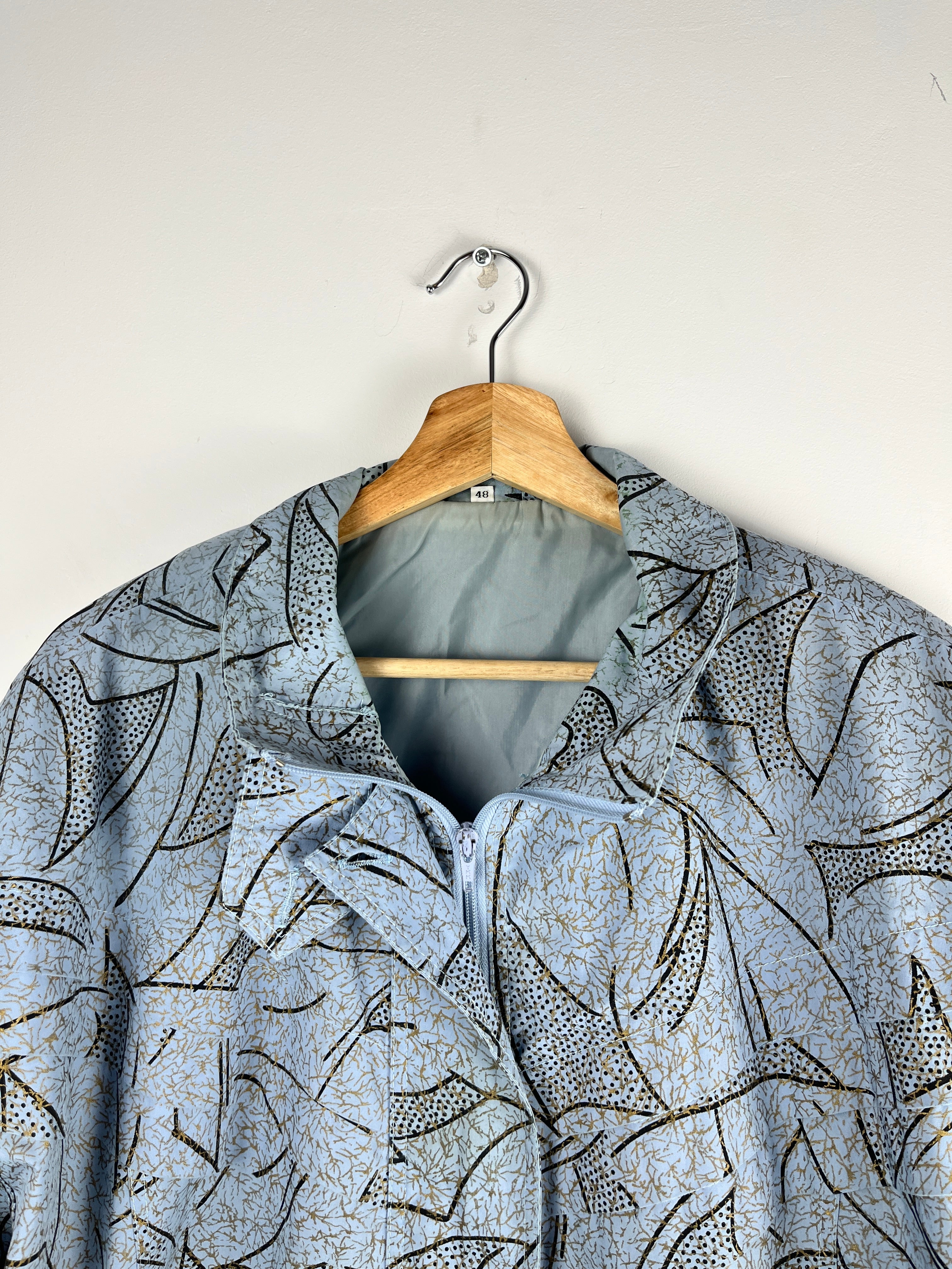 C&A Vintage Abstract Print Jacket — Size M