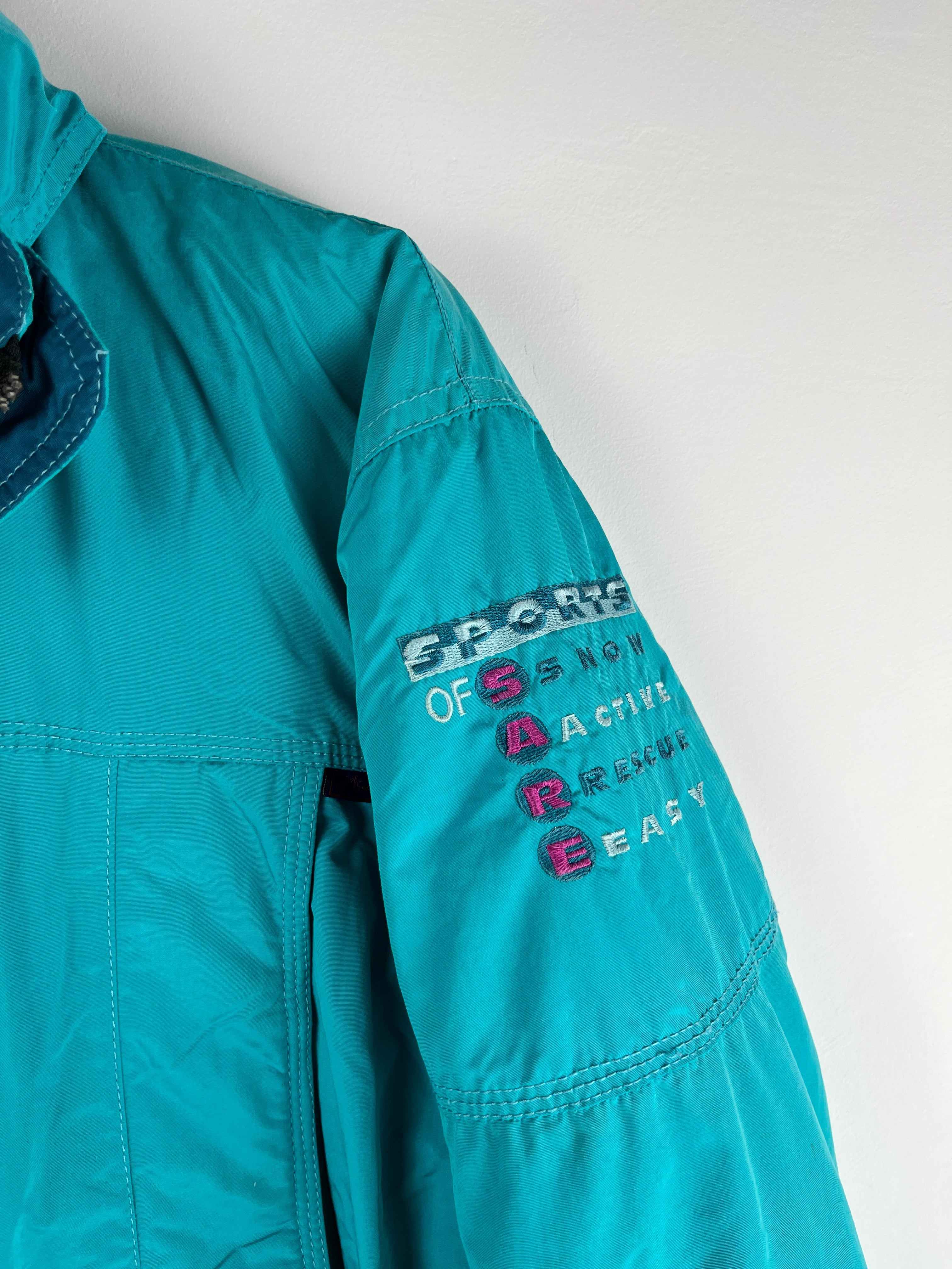 Vintage 90s Ski Jacket "Sports of Snow Active" – Size M