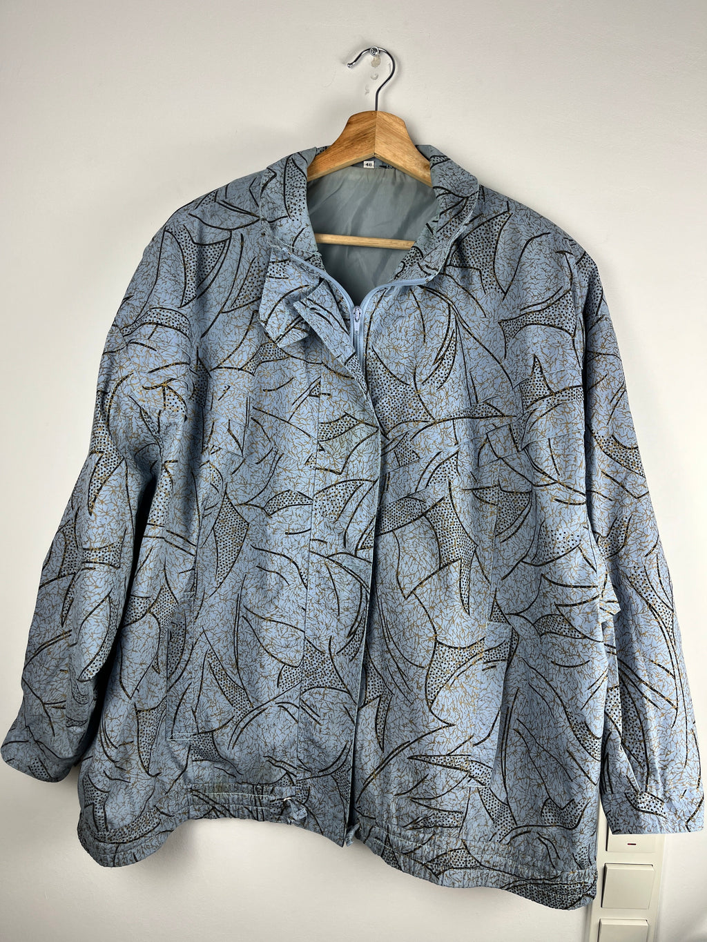 C&A Vintage Abstract Print Jacket — Size M
