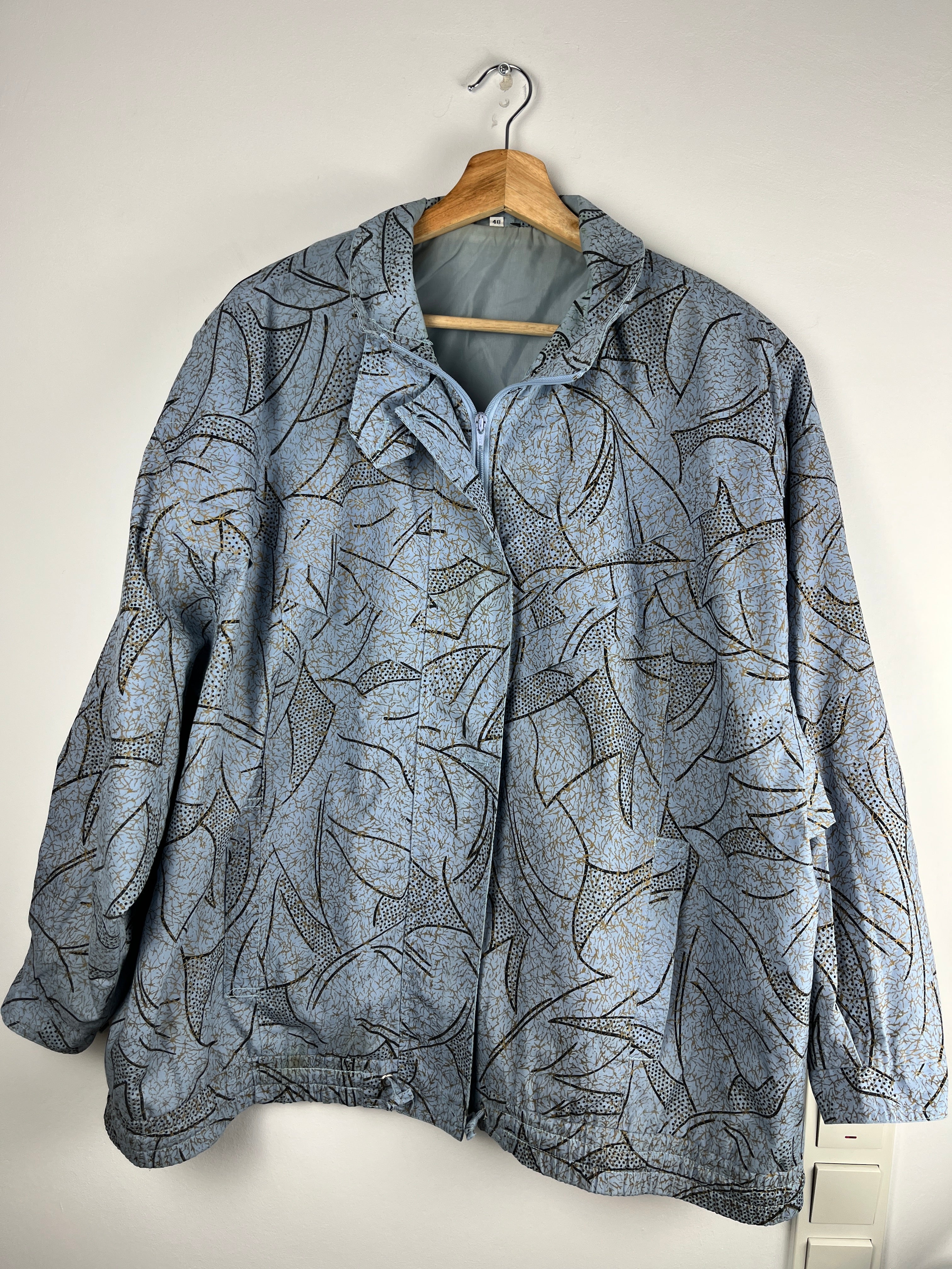 C&A Vintage Abstract Print Jacket — Size M