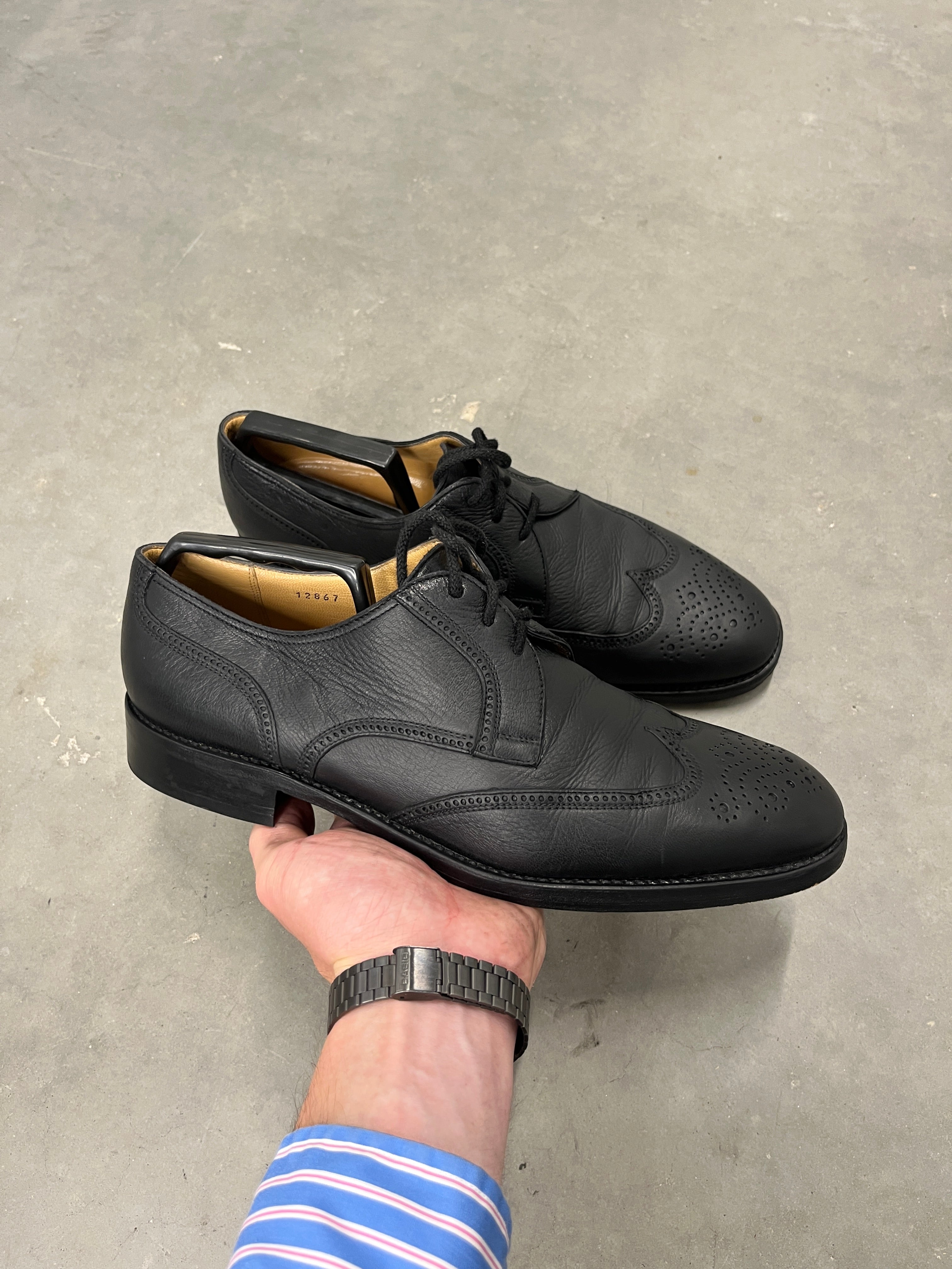 Vintage Gravati Wingtip Brogue Oxfords — Made in Italy