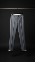 Charcoal Trousers With Felted Texture