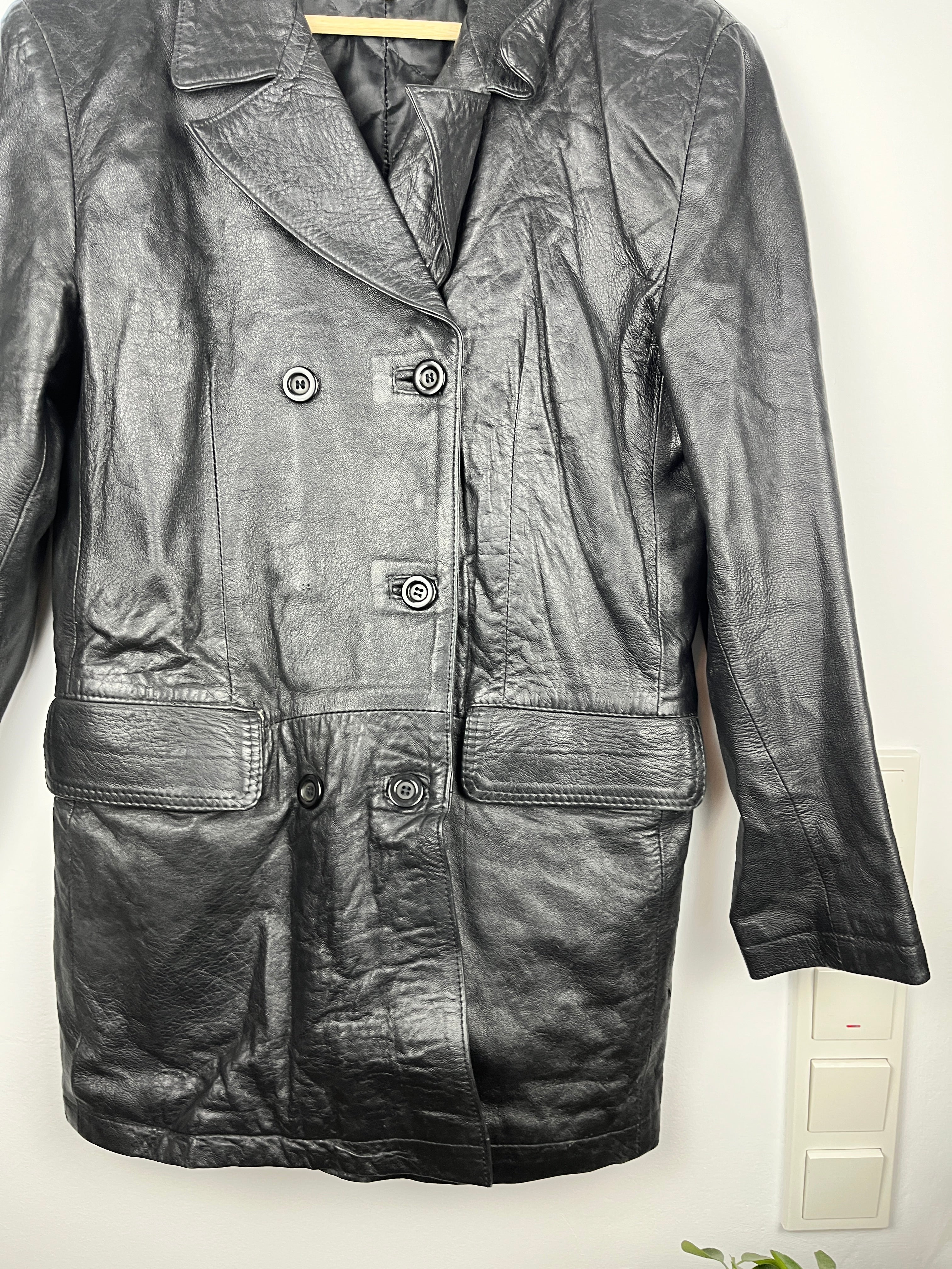 Piazza Italia Vintage Leather Jacket — Size M