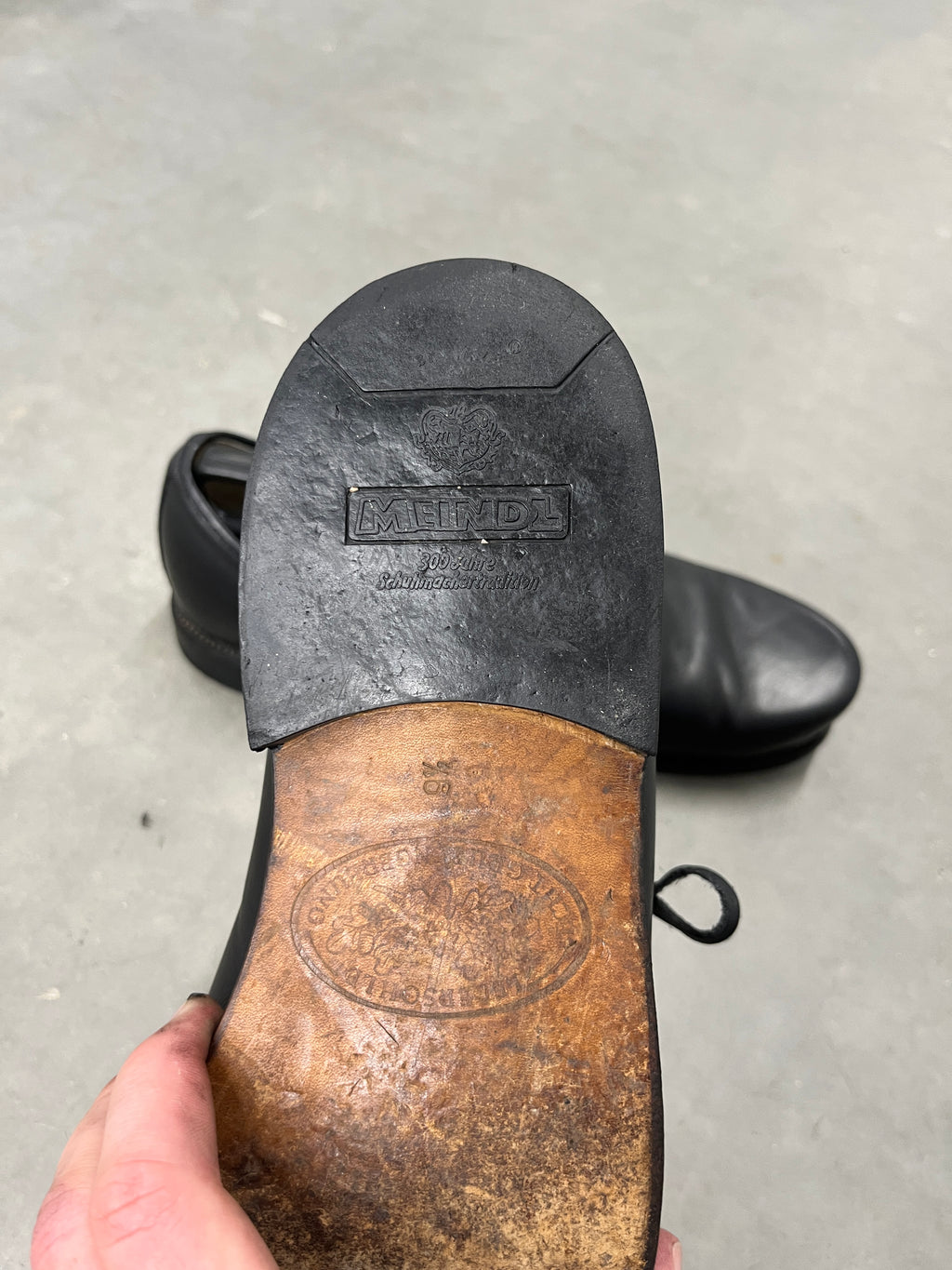 Vintage Meindl Leather Derby Shoes — Bavarian Handcraft що