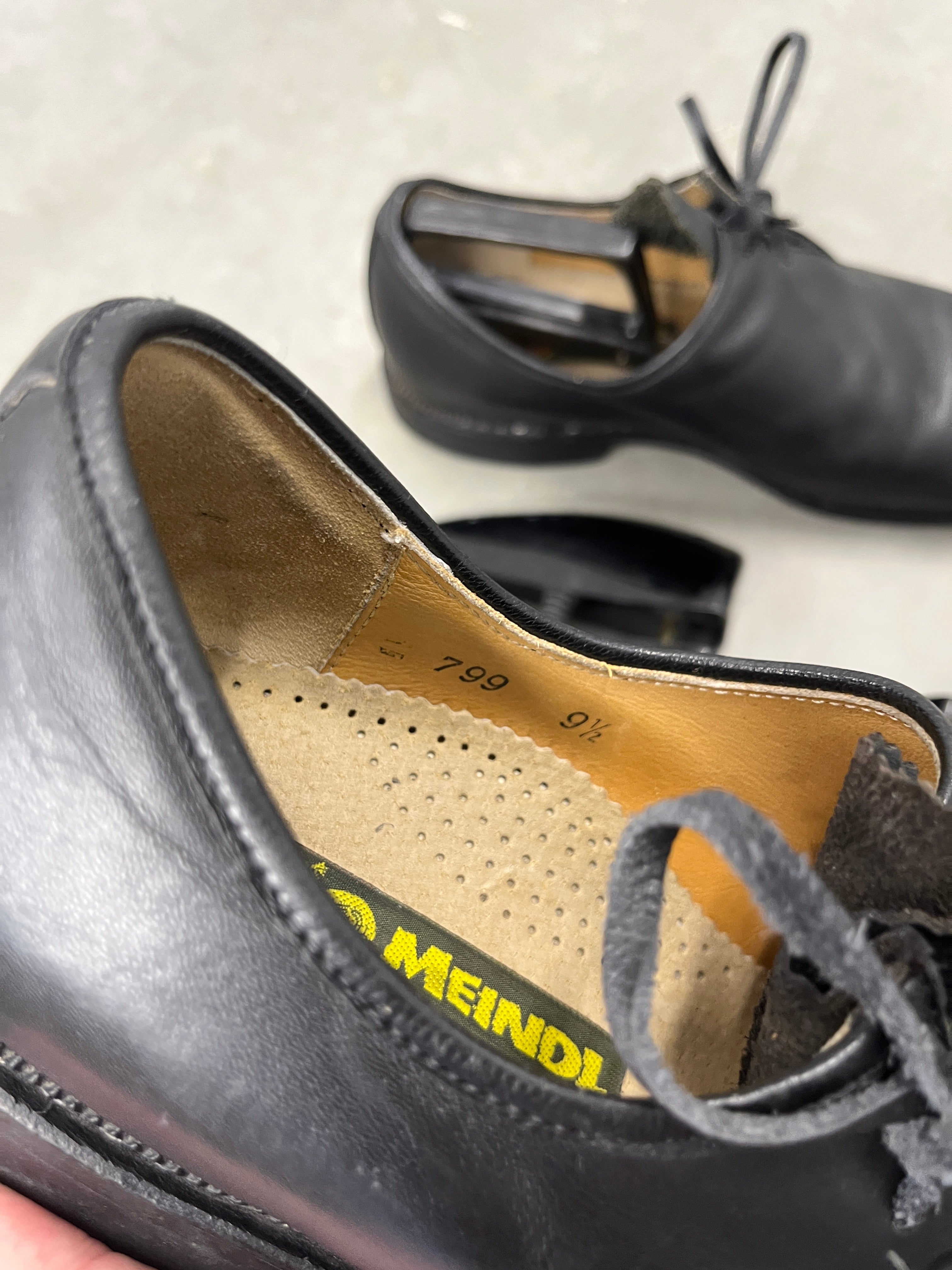 Vintage Meindl Leather Derby Shoes — Bavarian Handcraft що