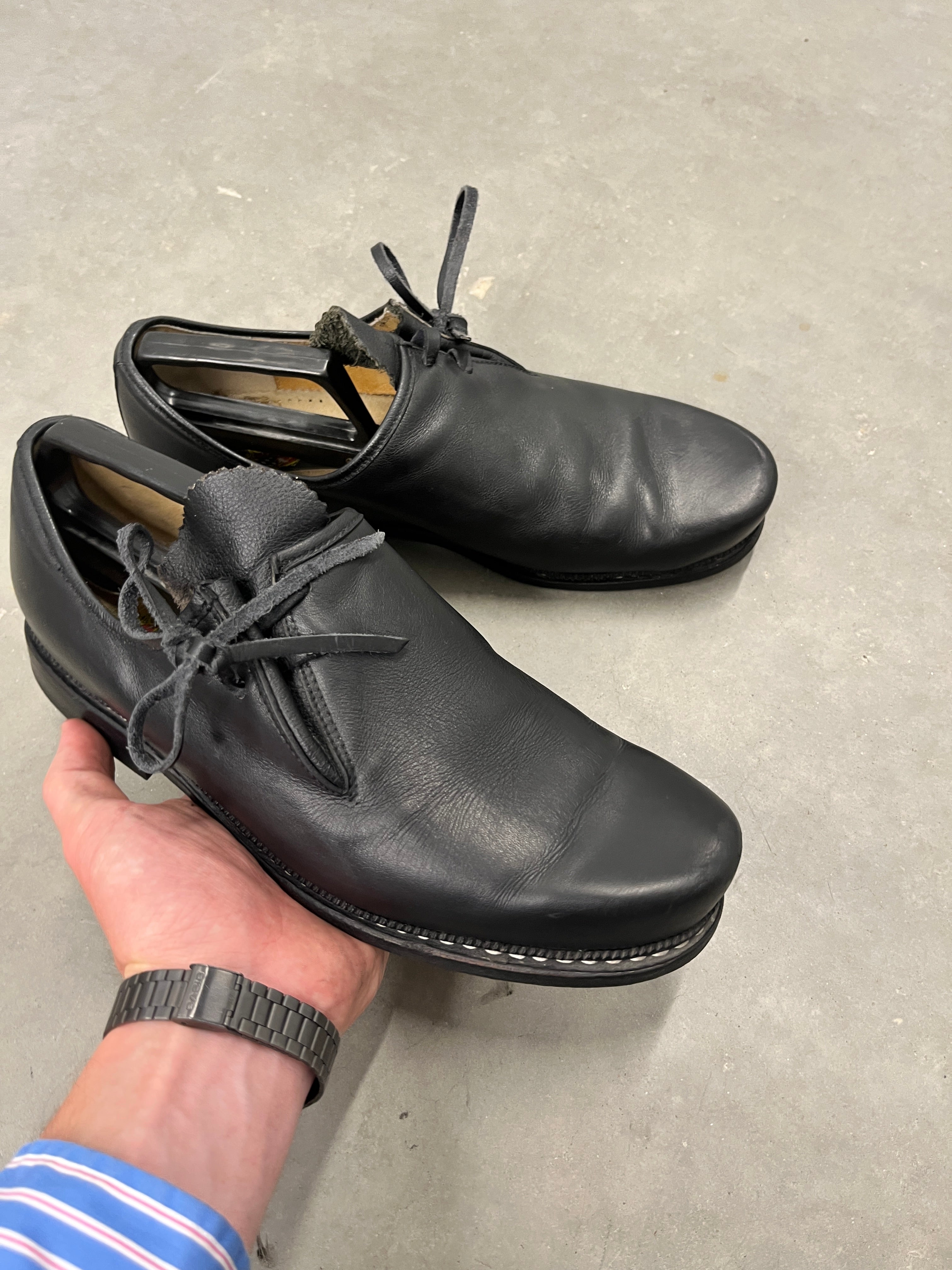 Vintage Meindl Leather Derby Shoes — Bavarian Handcraft що