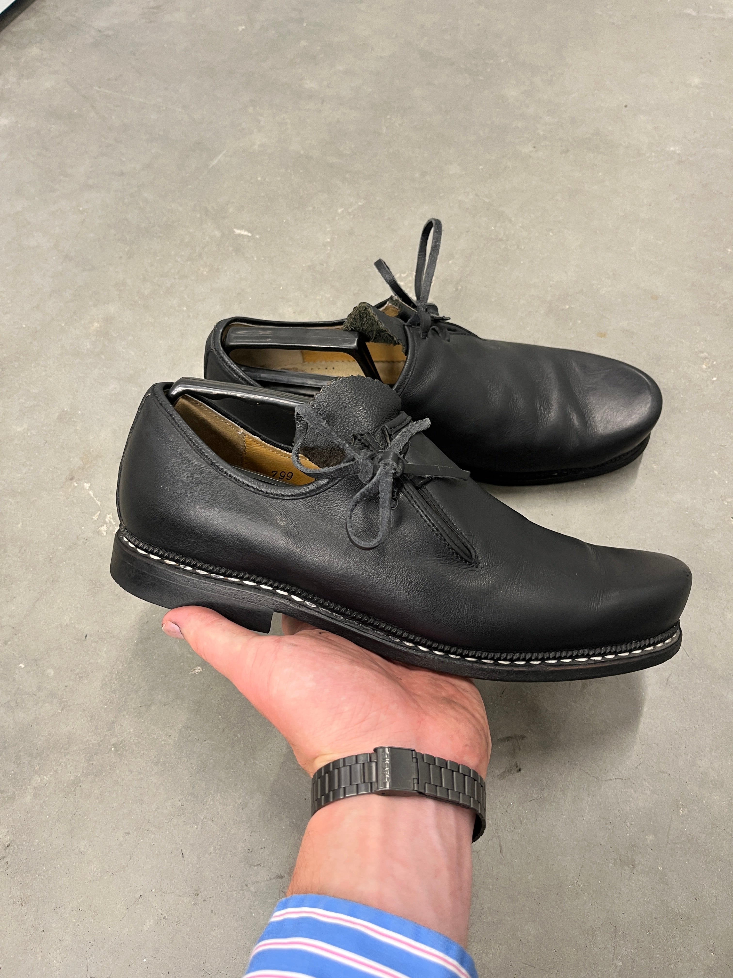 Vintage Meindl Leather Derby Shoes — Bavarian Handcraft що