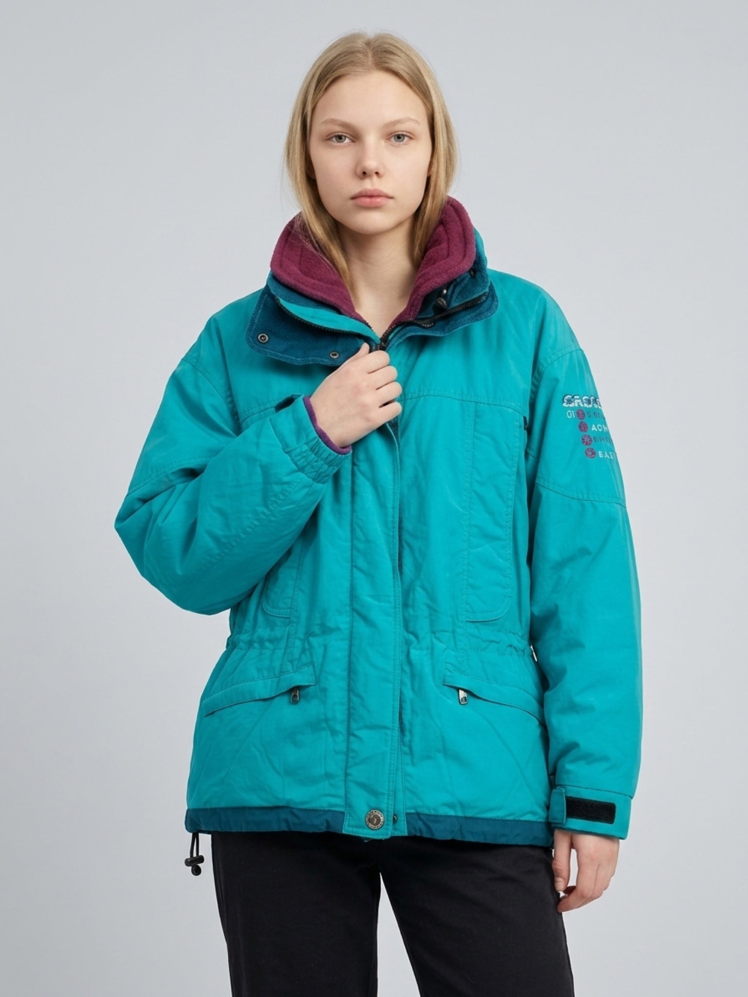 Vintage 90s Ski Jacket "Sports of Snow Active" – Size M