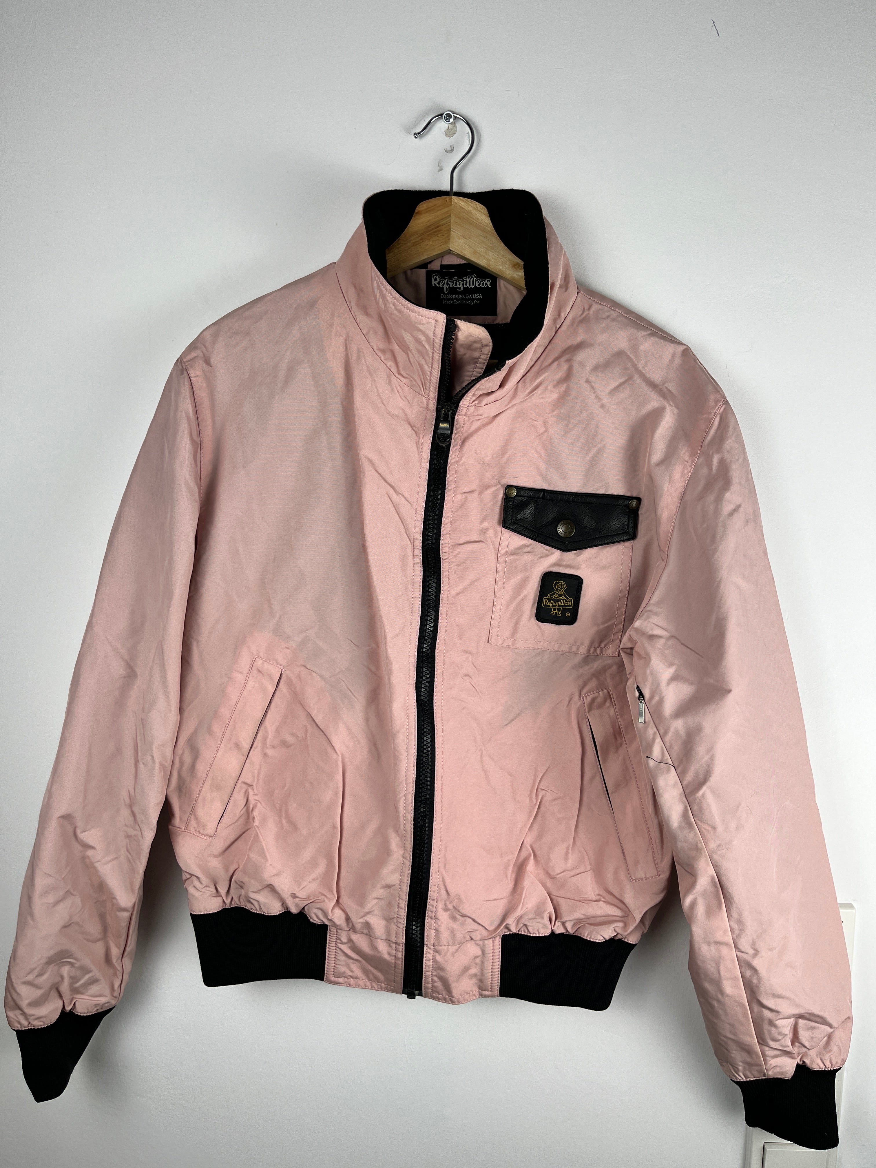 RefrigiWear Pink Bomber Jacket — Size S