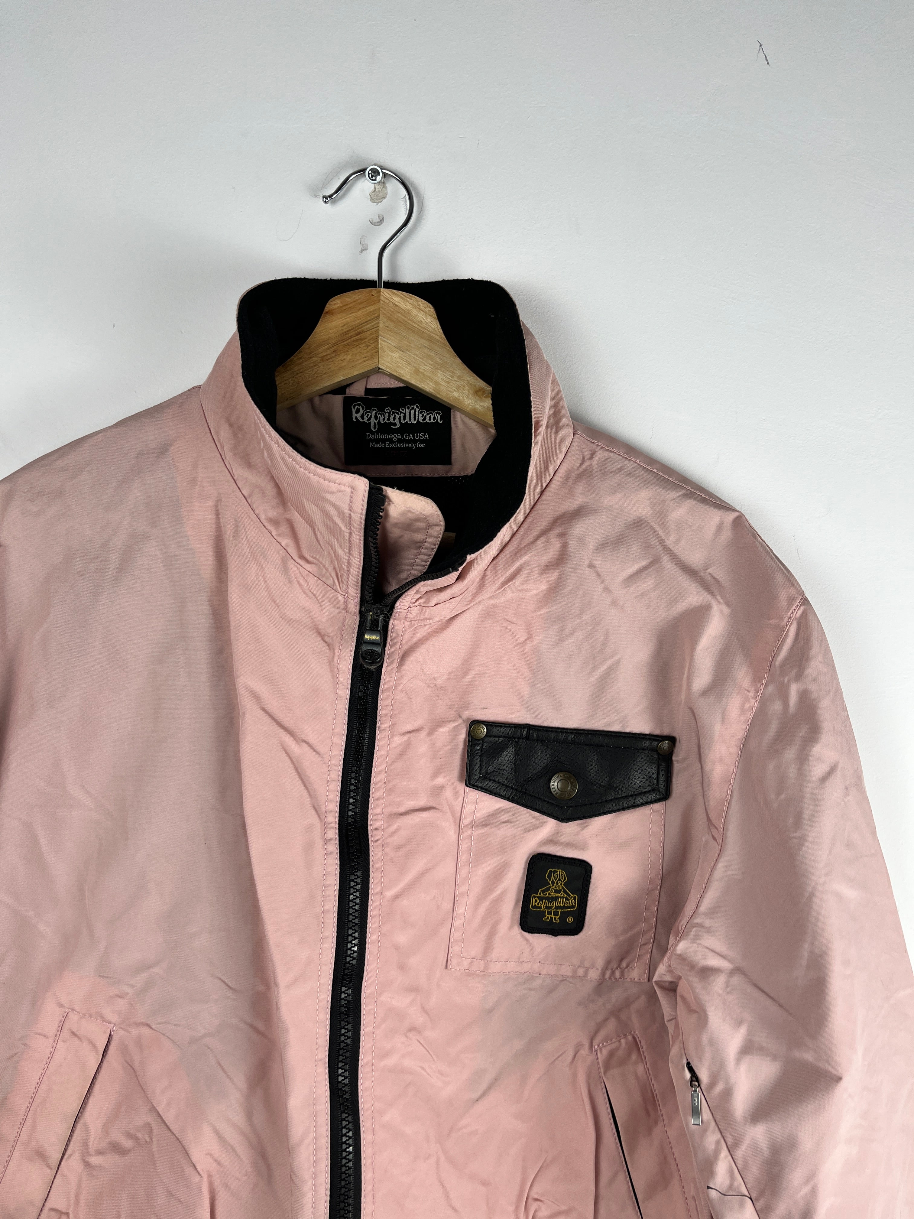 RefrigiWear Pink Bomber Jacket — Size S