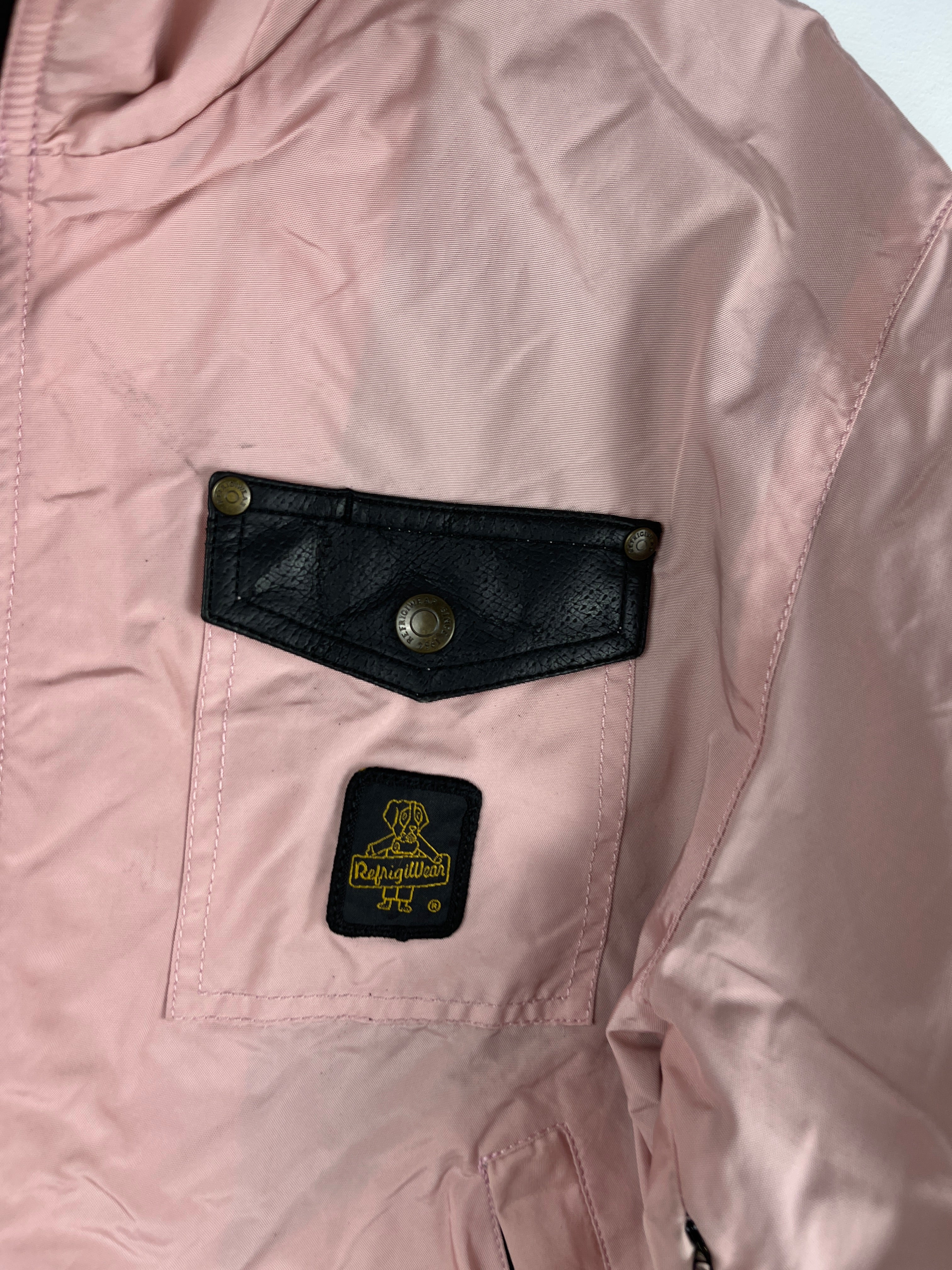 RefrigiWear Pink Bomber Jacket — Size S