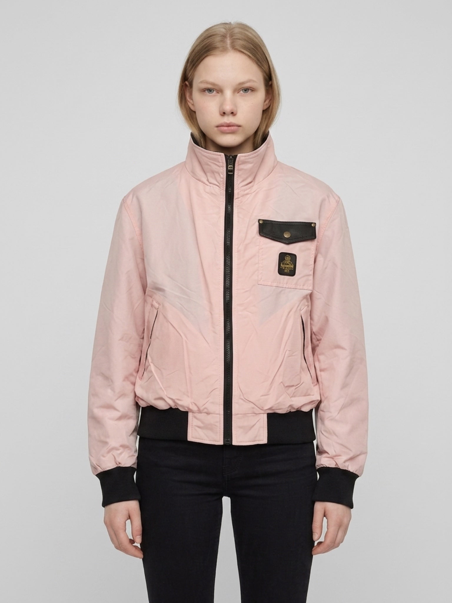 RefrigiWear Pink Bomber Jacket — Size S